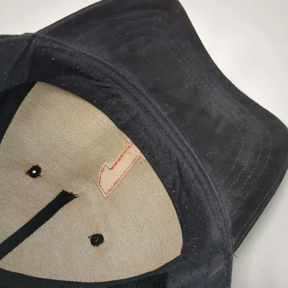 Forever 21 5 Panel Black One Size Number 1 Nation Under God Suede Style Hat